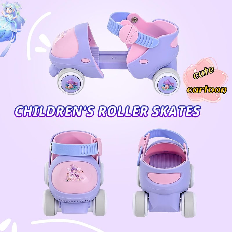 Mpoutik Kids Children's Adjustable Quad Roller Skates Wheels Lock Boys Girls Roller Skate for Beginners Toddlers Baby Age 2-6 Years Old - Image 4